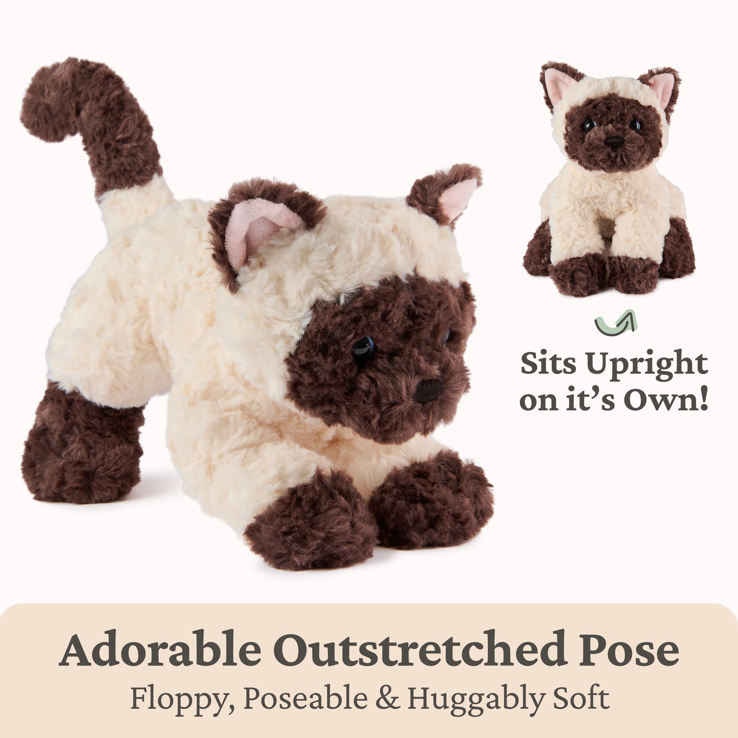 Bootsie Siamese Kitten, 9 in