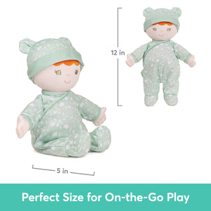 Daphnie 100% Recycled Baby Doll (Green), 12 in