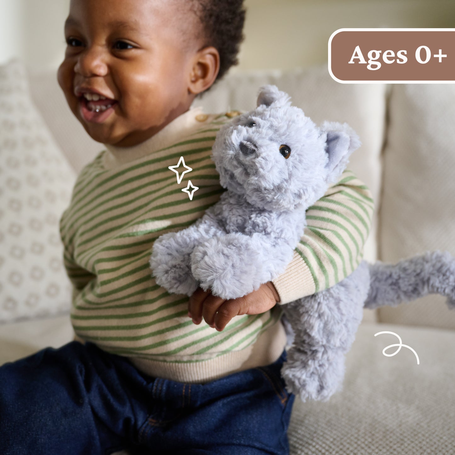 Bootsie English Blue Kitten, 9 in