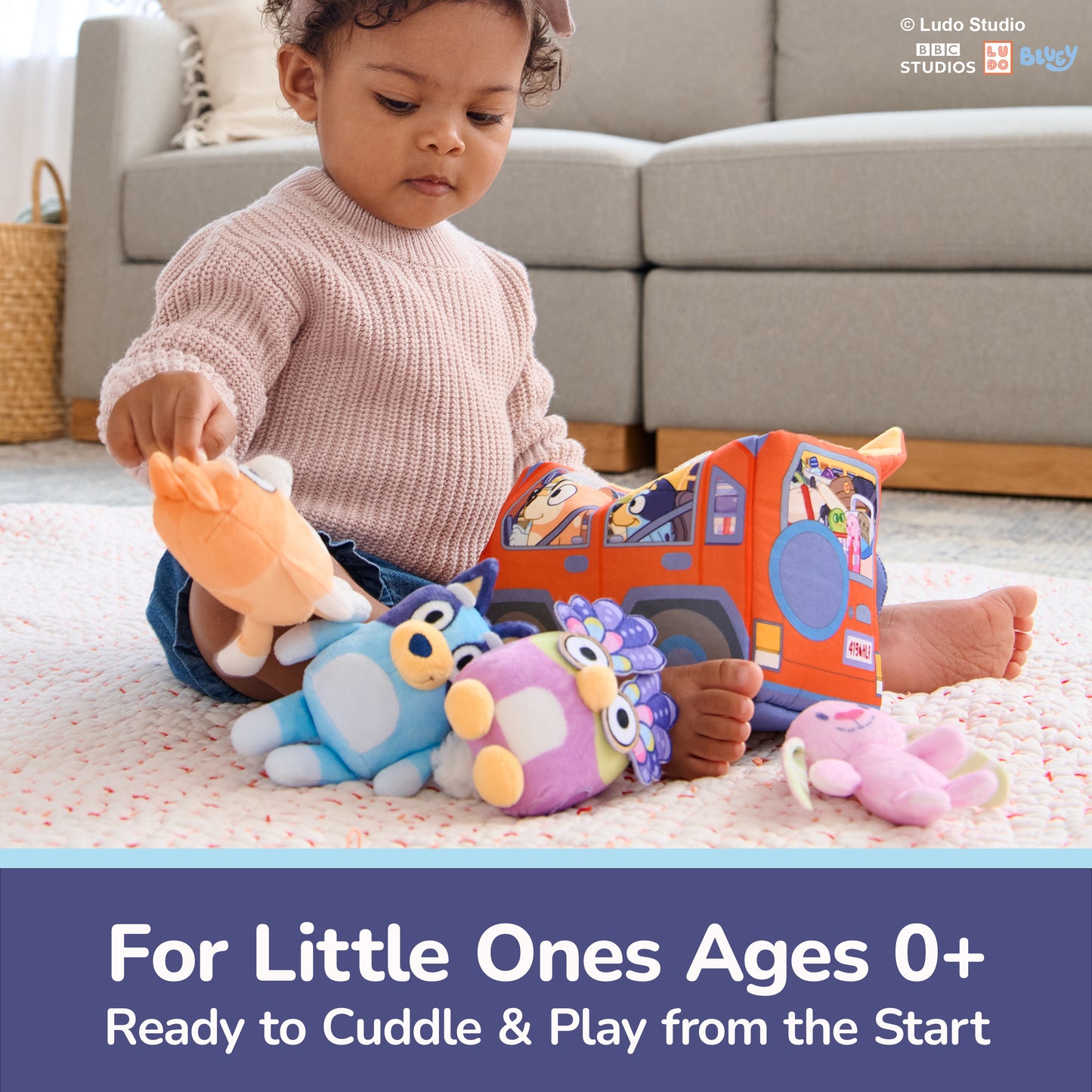 Bluey 5-Piece Playset, 7 in