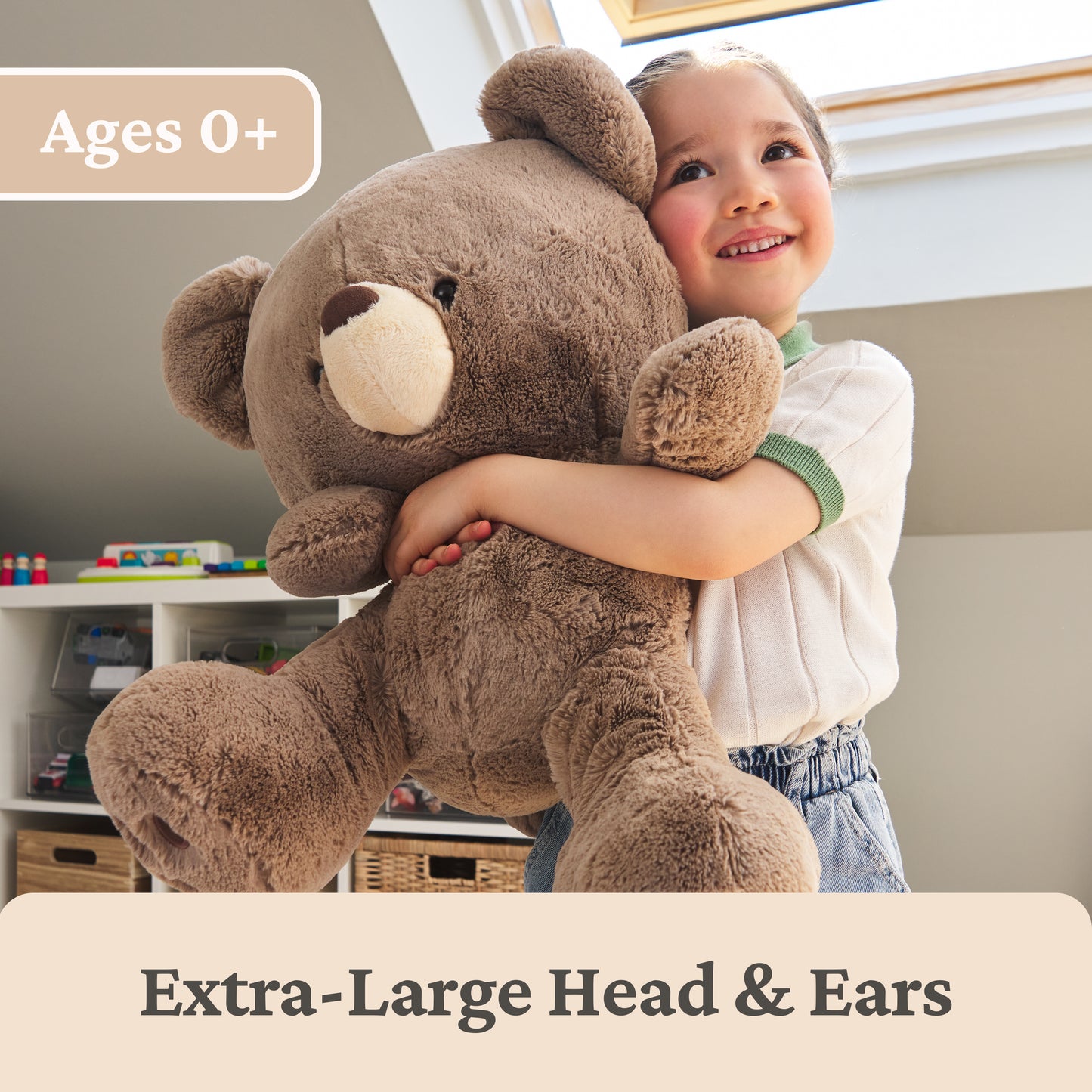 Kai Bear, Taupe, 23 in