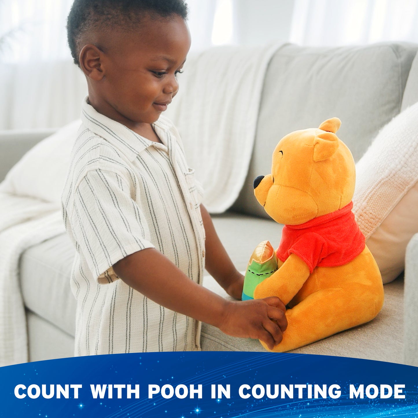 Peek-a-Boo Winnie the Pooh Animated Plush, 11 in