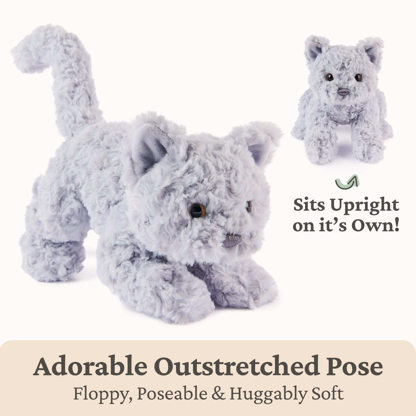 Bootsie English Blue Kitten, 9 in