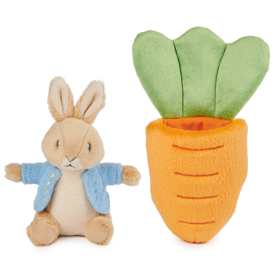 Peter Rabbit with Carrot Plush, 7 in