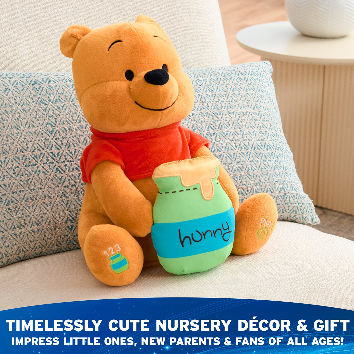 Peek-a-Boo Winnie the Pooh Animated Plush, 11 in