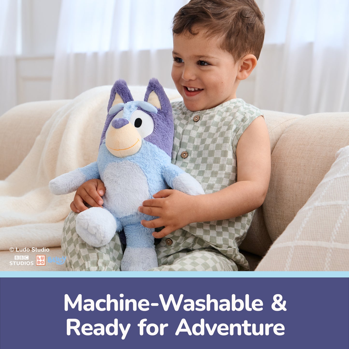 Sustainably Soft: Bluey, 13 in (Made from 100% Recycled Materials)
