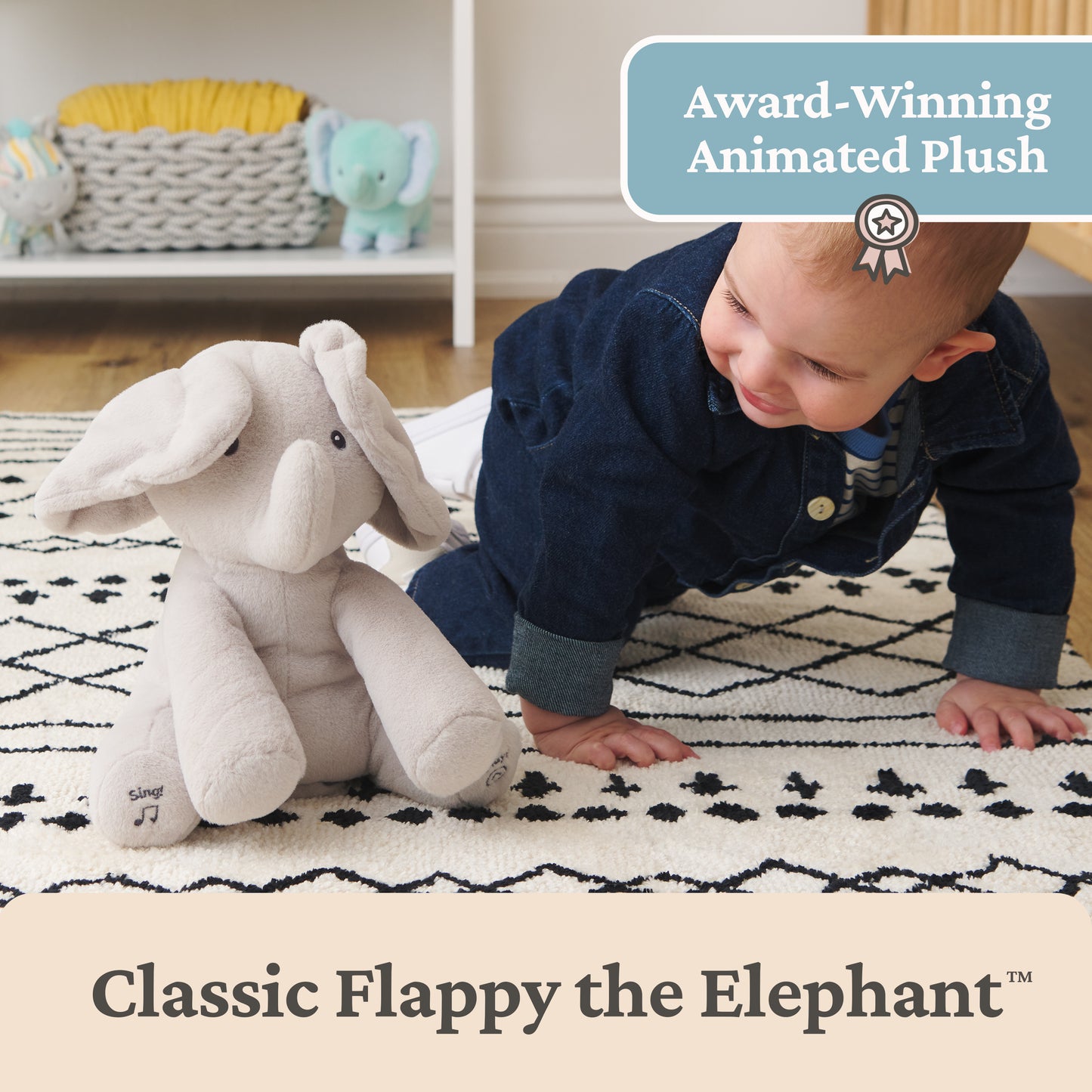 Peek-a-Boo Flappy the Elephant, 7 in