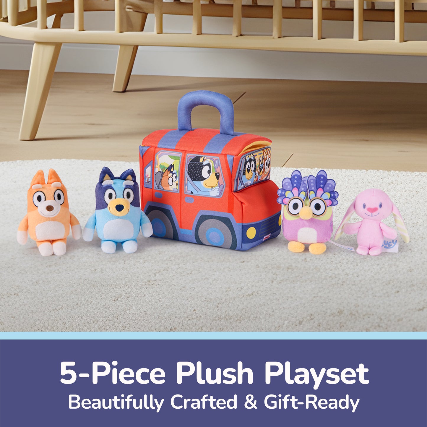 Bluey 5-Piece Playset, 7 in