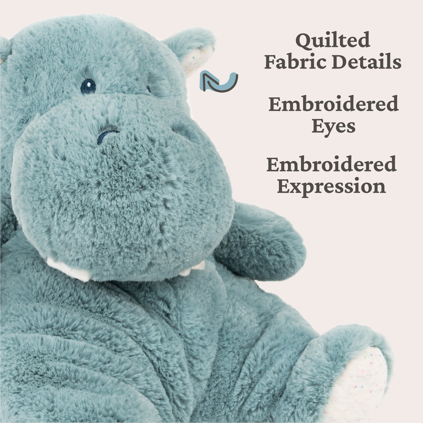Oh So Snuggly Hippo, 12.5 in