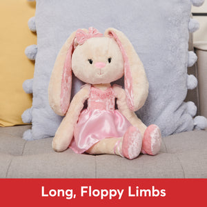 Curtsy the Ballerina Bunny Take-Along Friend, 15 in