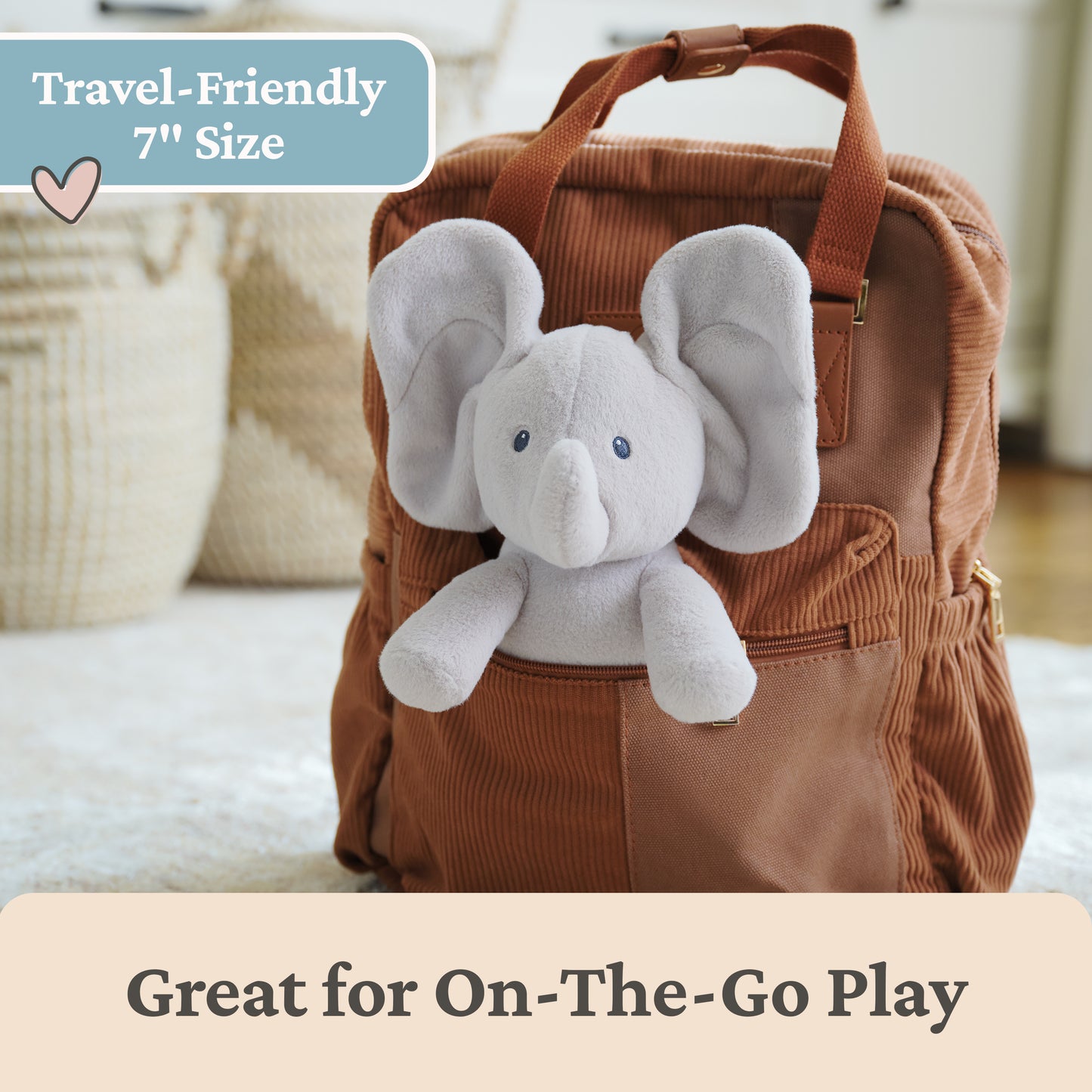 Peek-a-Boo Flappy the Elephant, 7 in