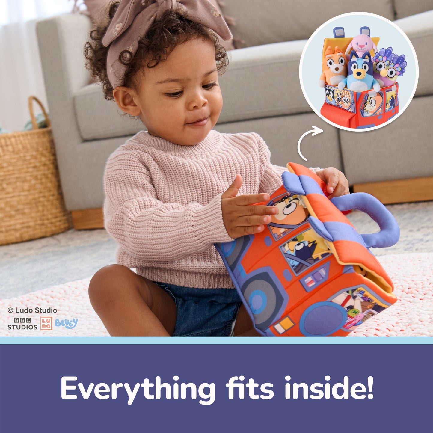 Bluey 5-Piece Playset, 7 in