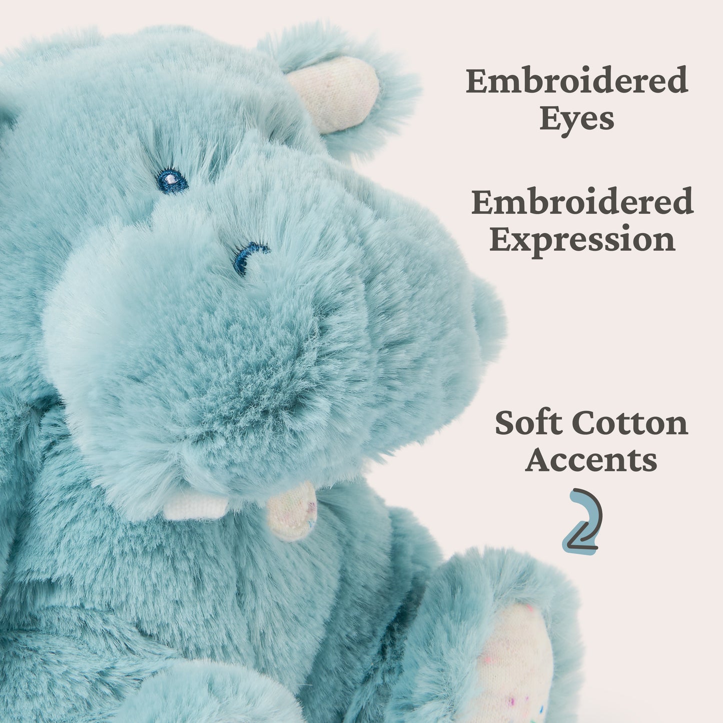 Oh So Snuggly Littles: Hippo, 7 in