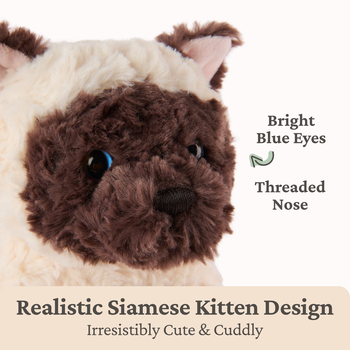 Bootsie Siamese Kitten, 9 in