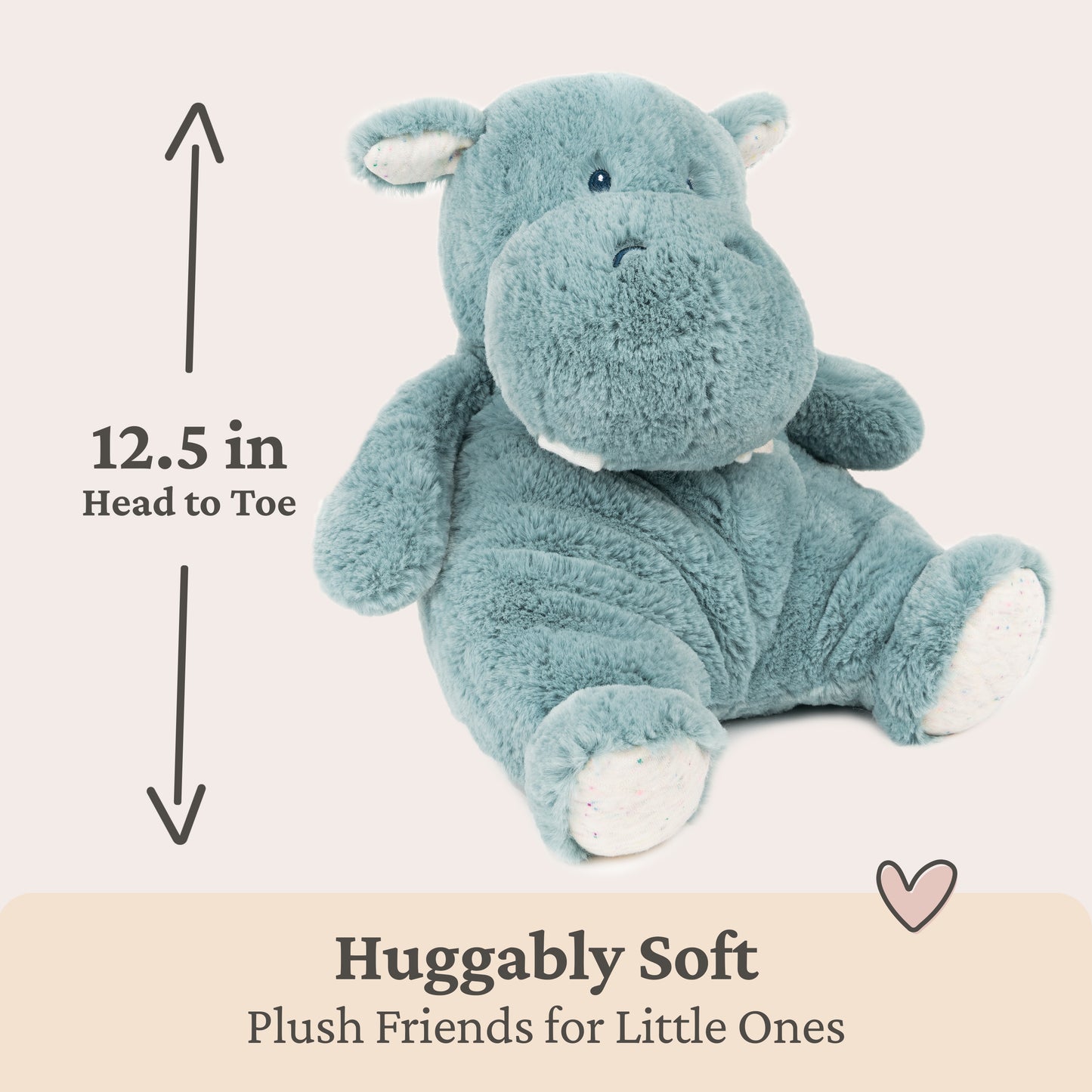 Oh So Snuggly Hippo, 12.5 in