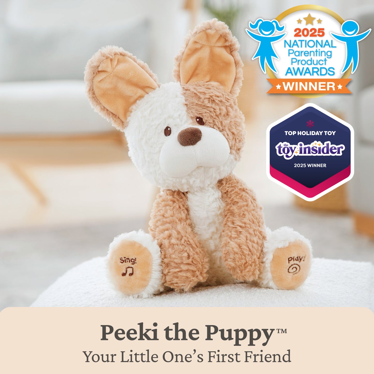 Animated Peeki the Puppy, 12 in
