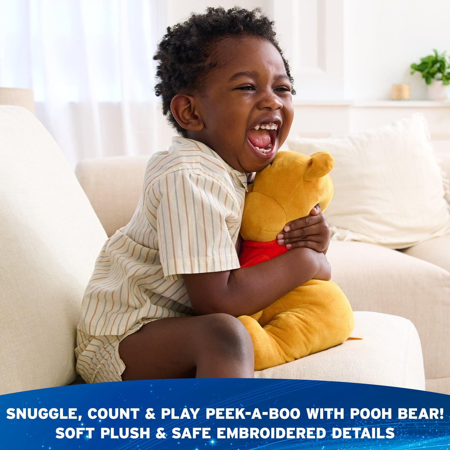 Peek-a-Boo Winnie the Pooh Animated Plush, 11 in
