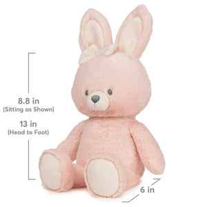 Sustainably Soft™ 100% Recycled Bunny, Pink, 13 in