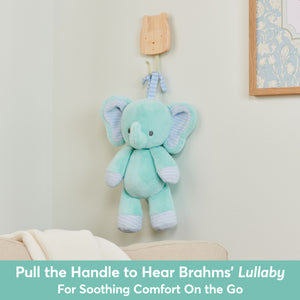 Safari Friends Elephant Pull-Down Musical Plush (Plays Brahms’ Lullaby), 12 in