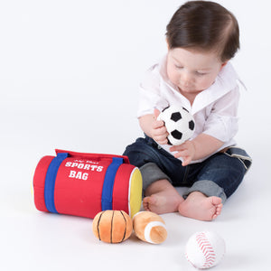 My First Sports Bag Plush Playset, 8 in