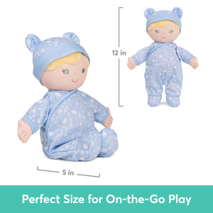 Aster 100% Recycled Baby Doll (Blue), 12 in