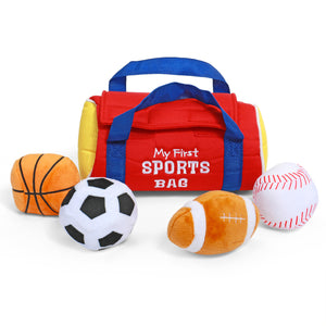 My First Sports Bag Plush Playset, 8 in