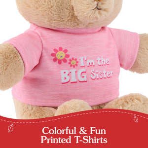 "I'm the Big Sister" Bear, Pink, 12 in