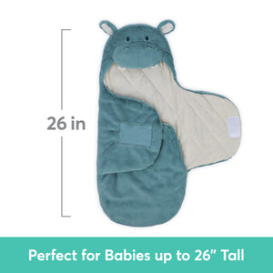 Oh So Snuggly® Hippo Blanket Wrap, 26 in