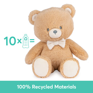 GUND 100% Recycled Teddy Bear, Brown, 13 in