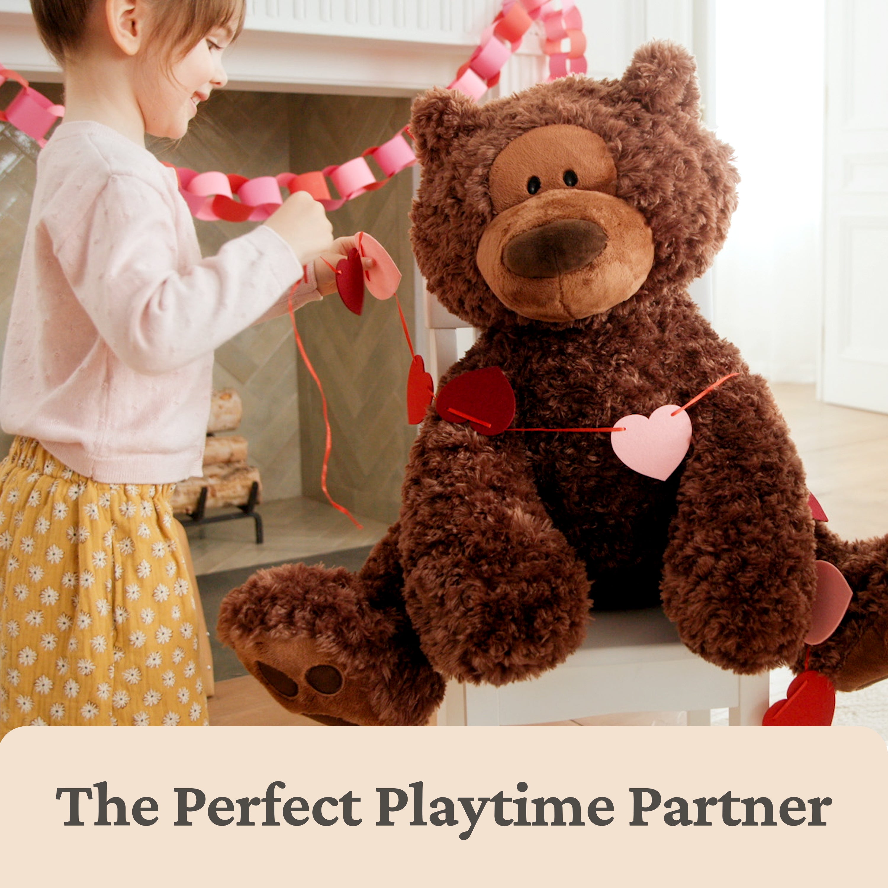 Jumbo Philbin Bear, Chocolate, 29 in – Gund