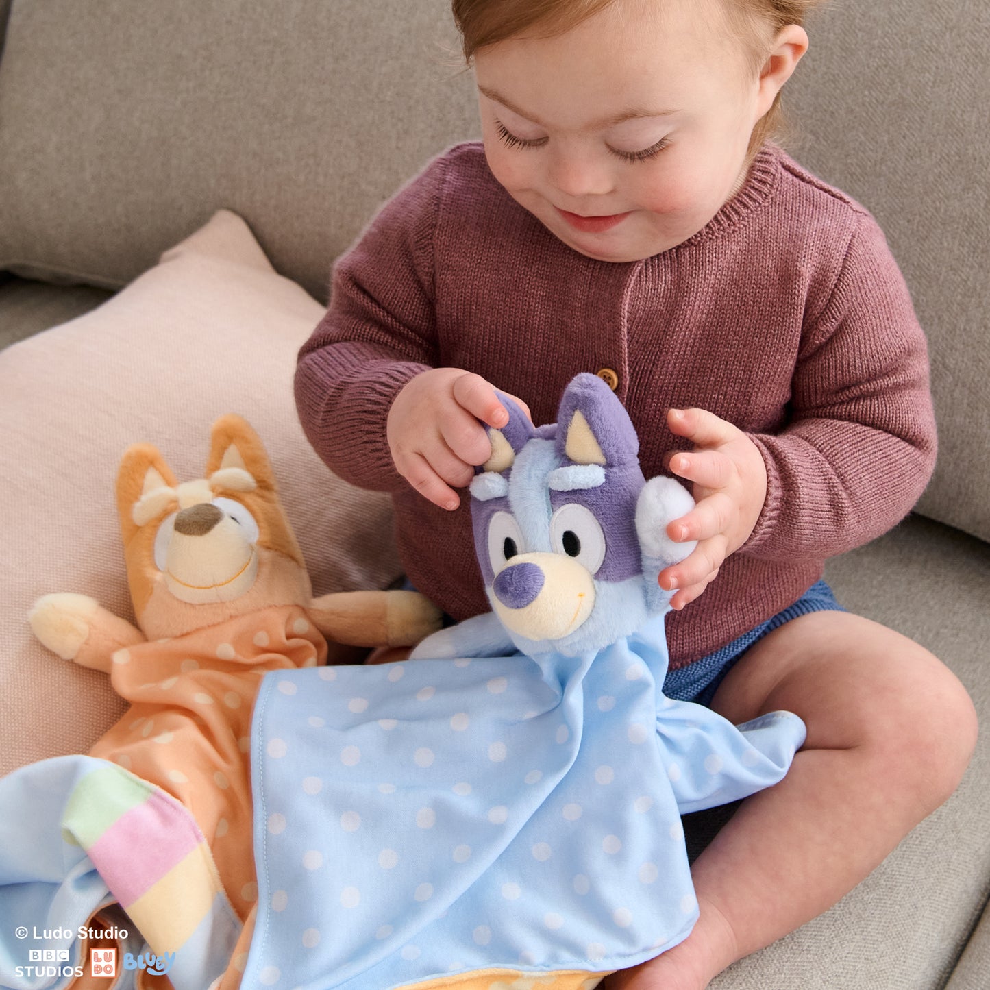 Sustainably Soft: Bluey Lovey, 13 in (Made from 100% Recycled Materials)