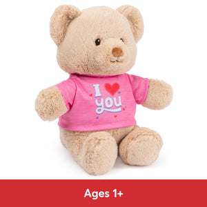 "I Love You" Bear, Pink, 12 in