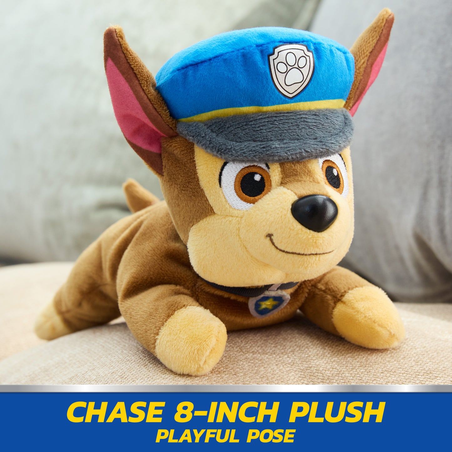 Chase Lying Down Plush, 8 in