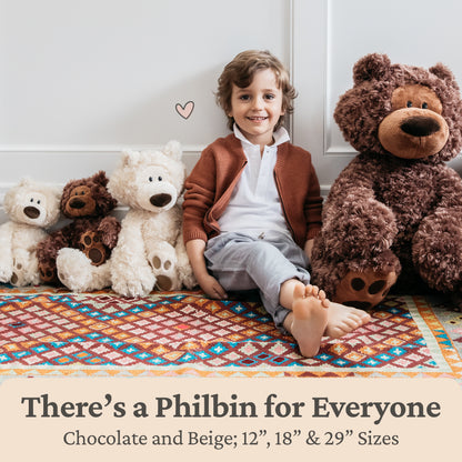 Jumbo Philbin Bear, Chocolate, 29 in