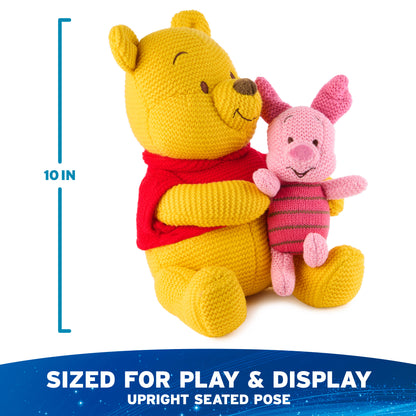 Winnie the Pooh & Piglet Knit Plush, 10 in