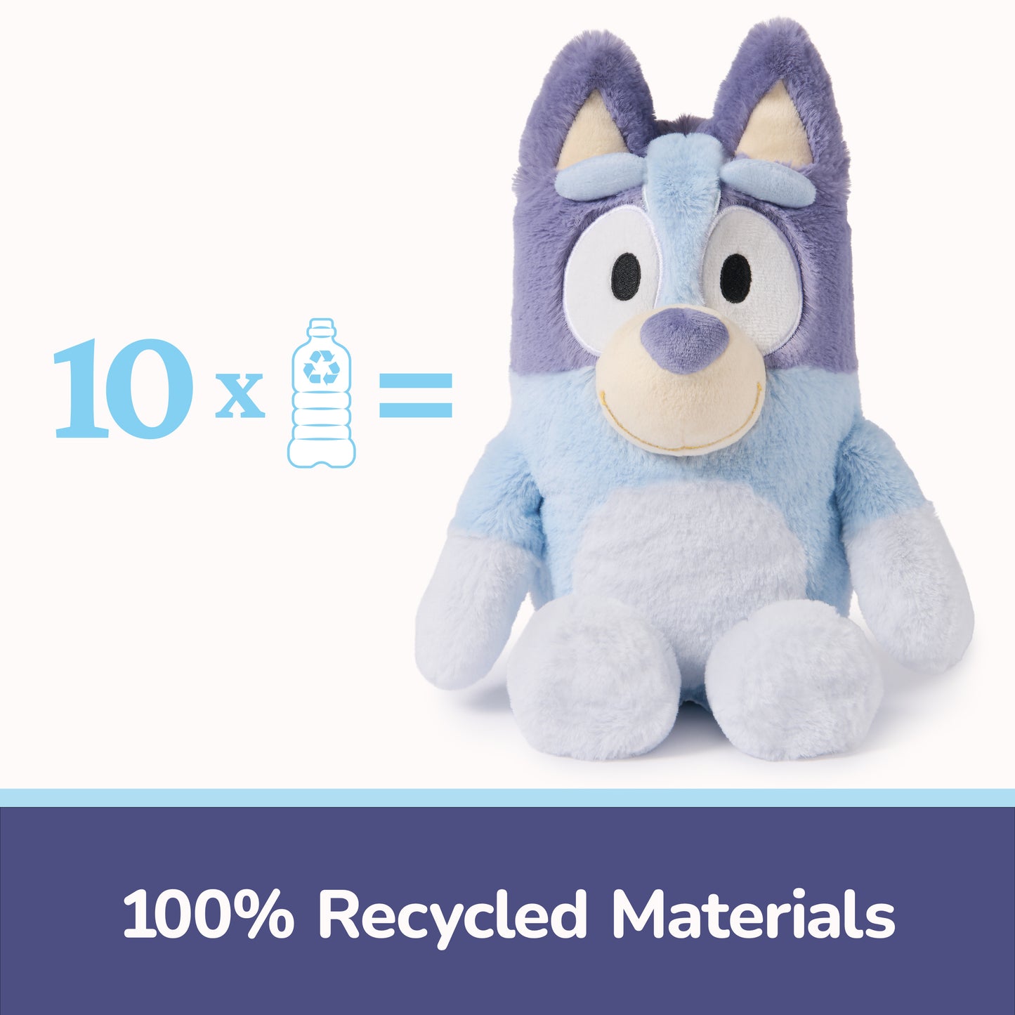 Sustainably Soft: Bluey, 13 in (Made from 100% Recycled Materials)