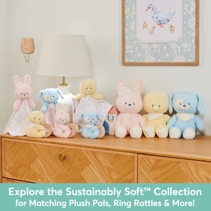 Sustainably Soft™ 100% Recycled Lovey: Roise™ Bunny, 10 in