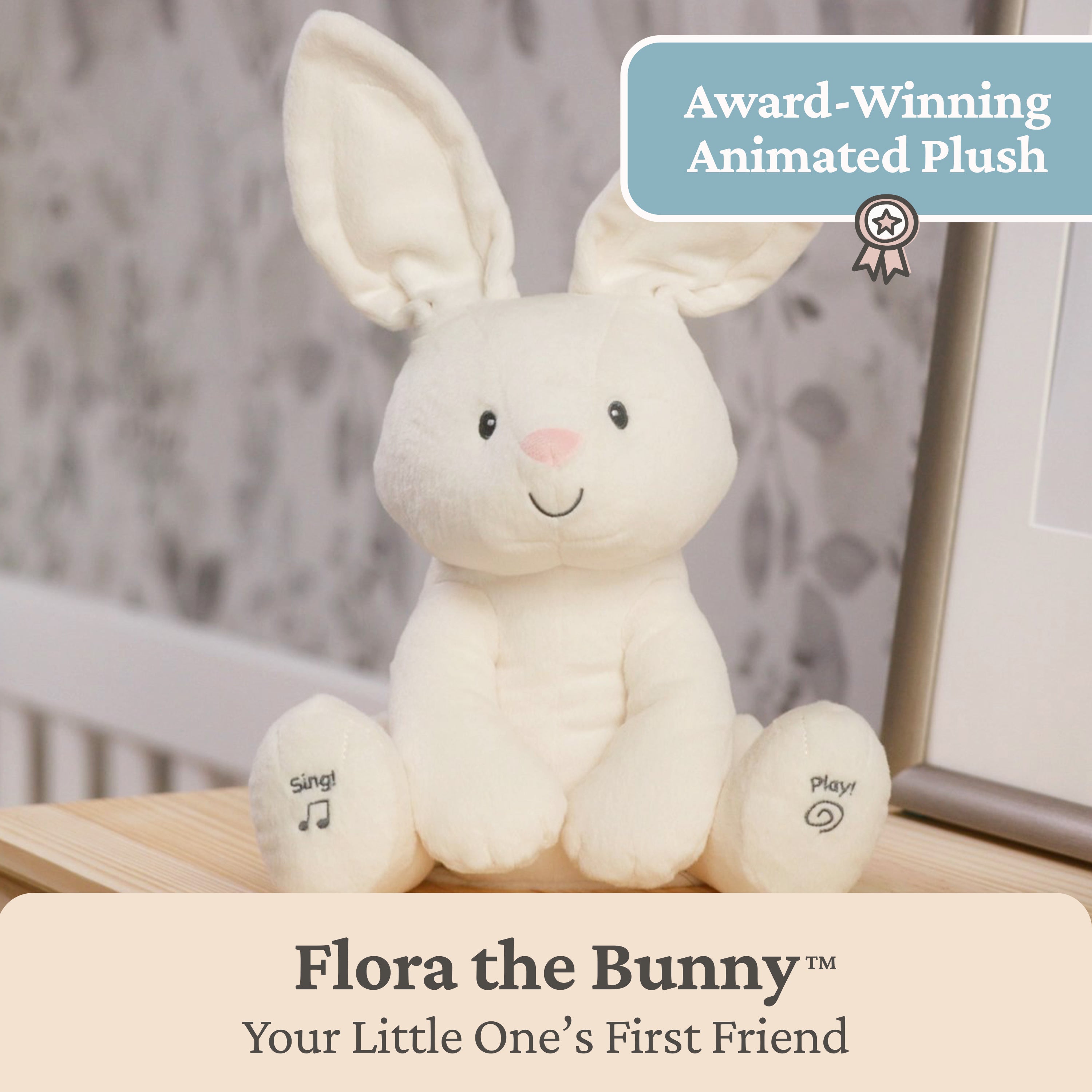 Animated Flora the Bunny, 12 in – Gund
