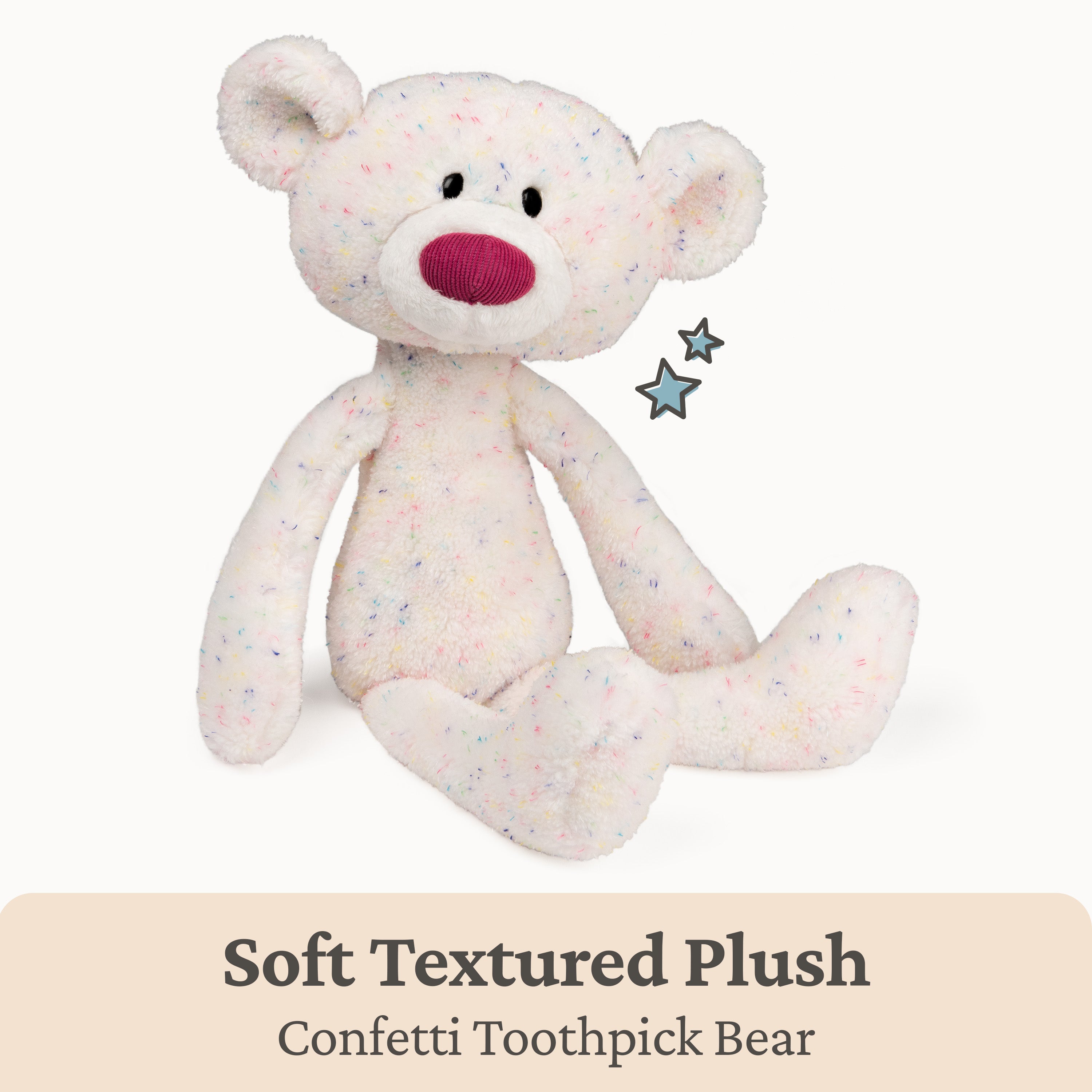 Confetti Toothpick Bear, 15 in – Gund