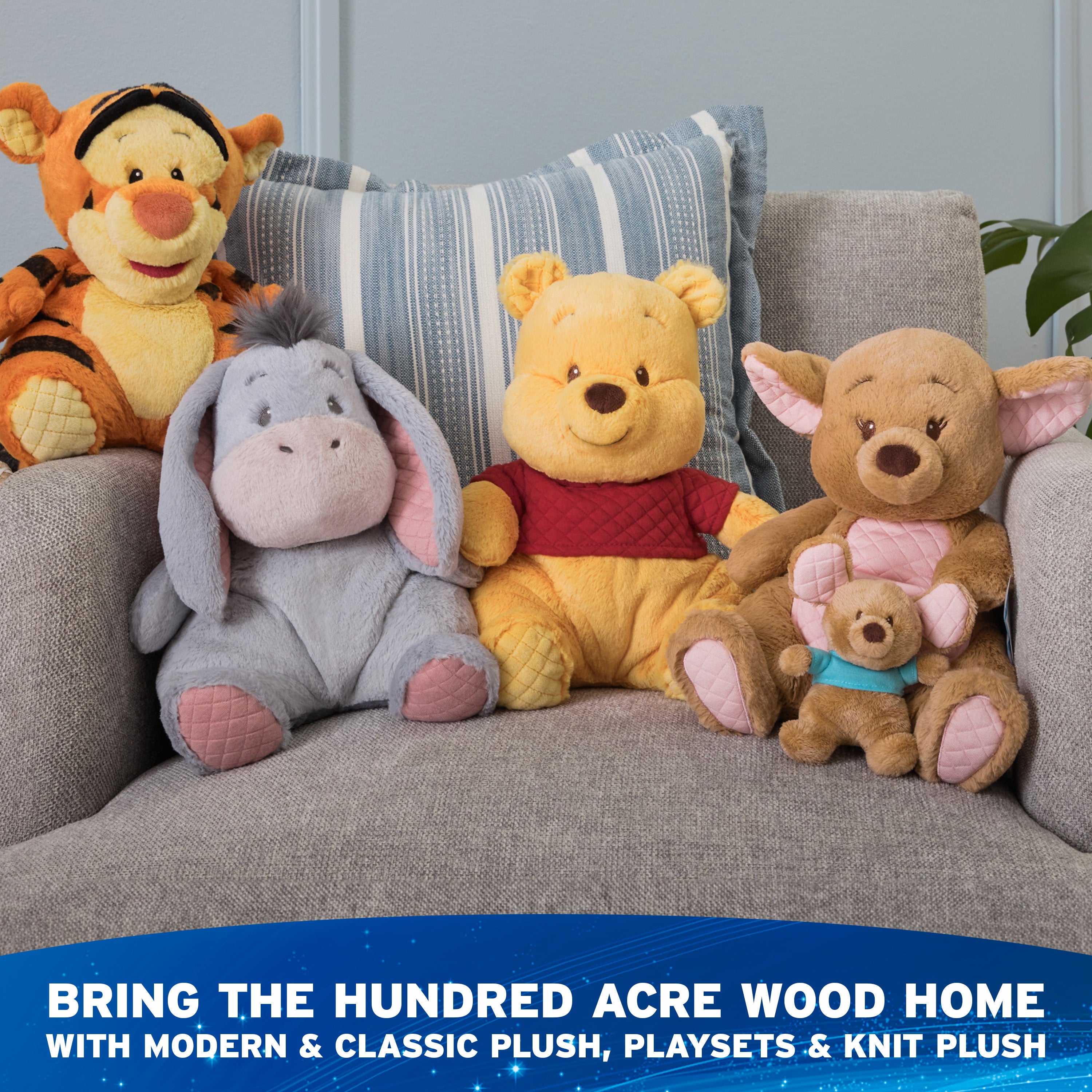 Winnie the Pooh & Piglet Knit Plush, 10 in – Gund