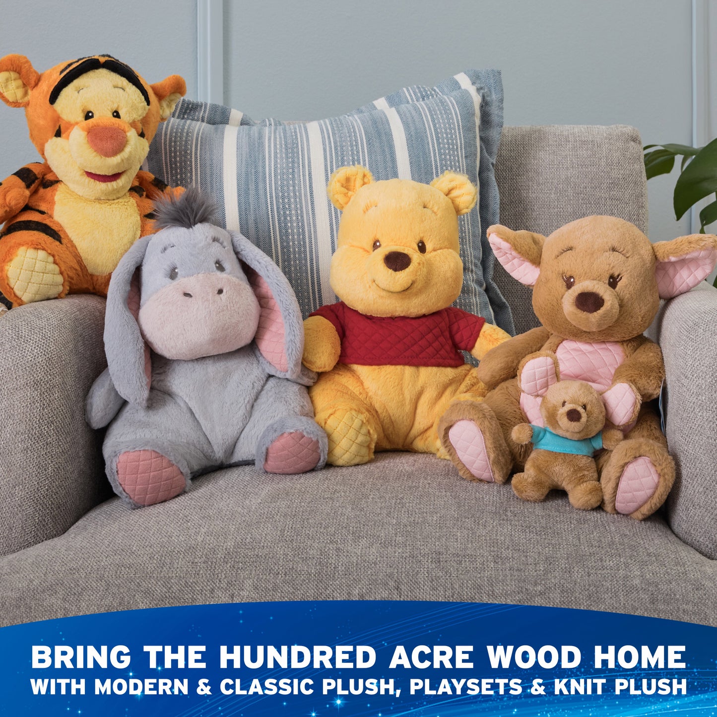 Winnie the Pooh & Piglet Knit Plush, 10 in