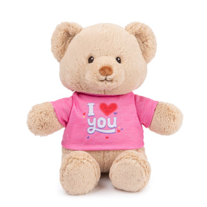 "I Love You" Bear, Pink, 12 in