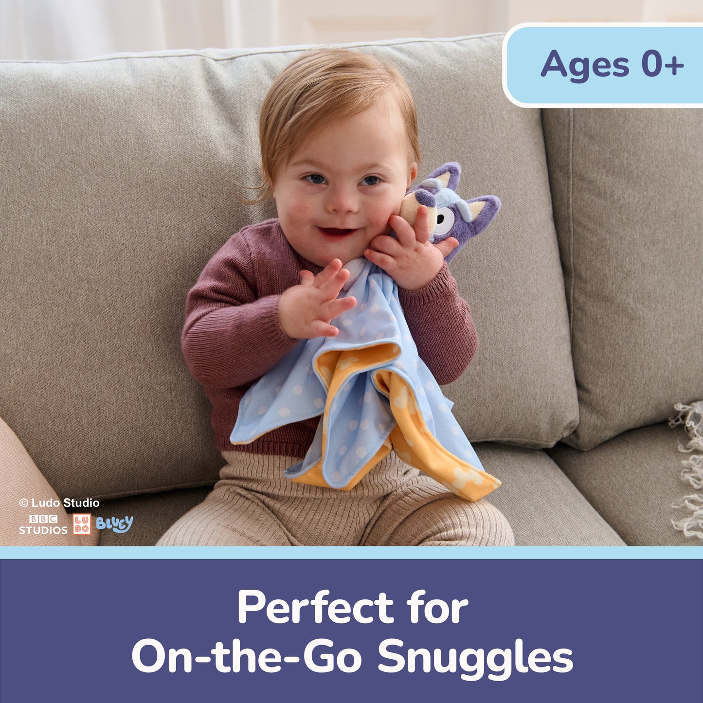 Sustainably Soft: Bluey Lovey, 13 in (Made from 100% Recycled Materials)