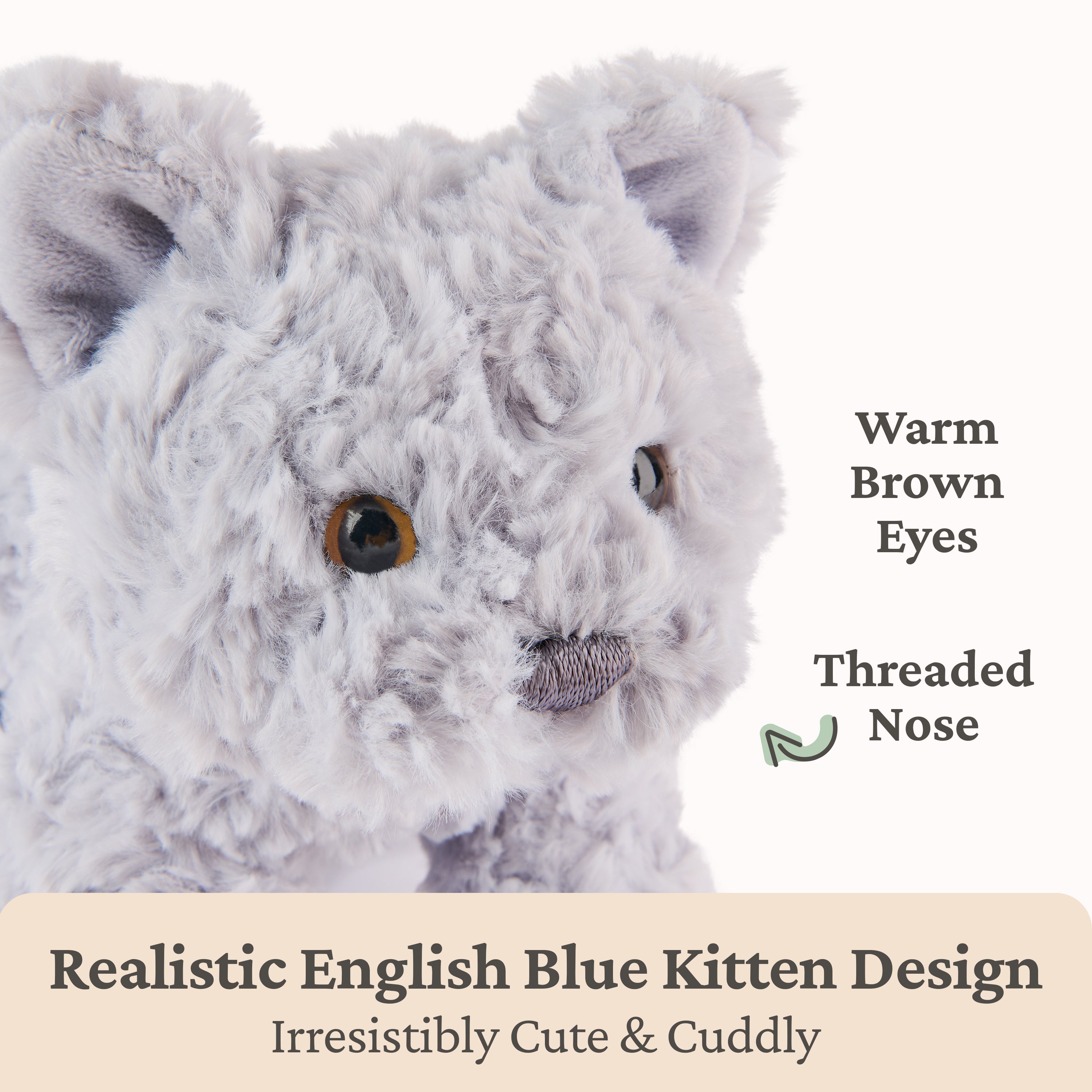 Bootsie English Blue Kitten, 9 in – Gund