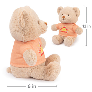 "You are My Sunshine" Bear, Orange, 12 in