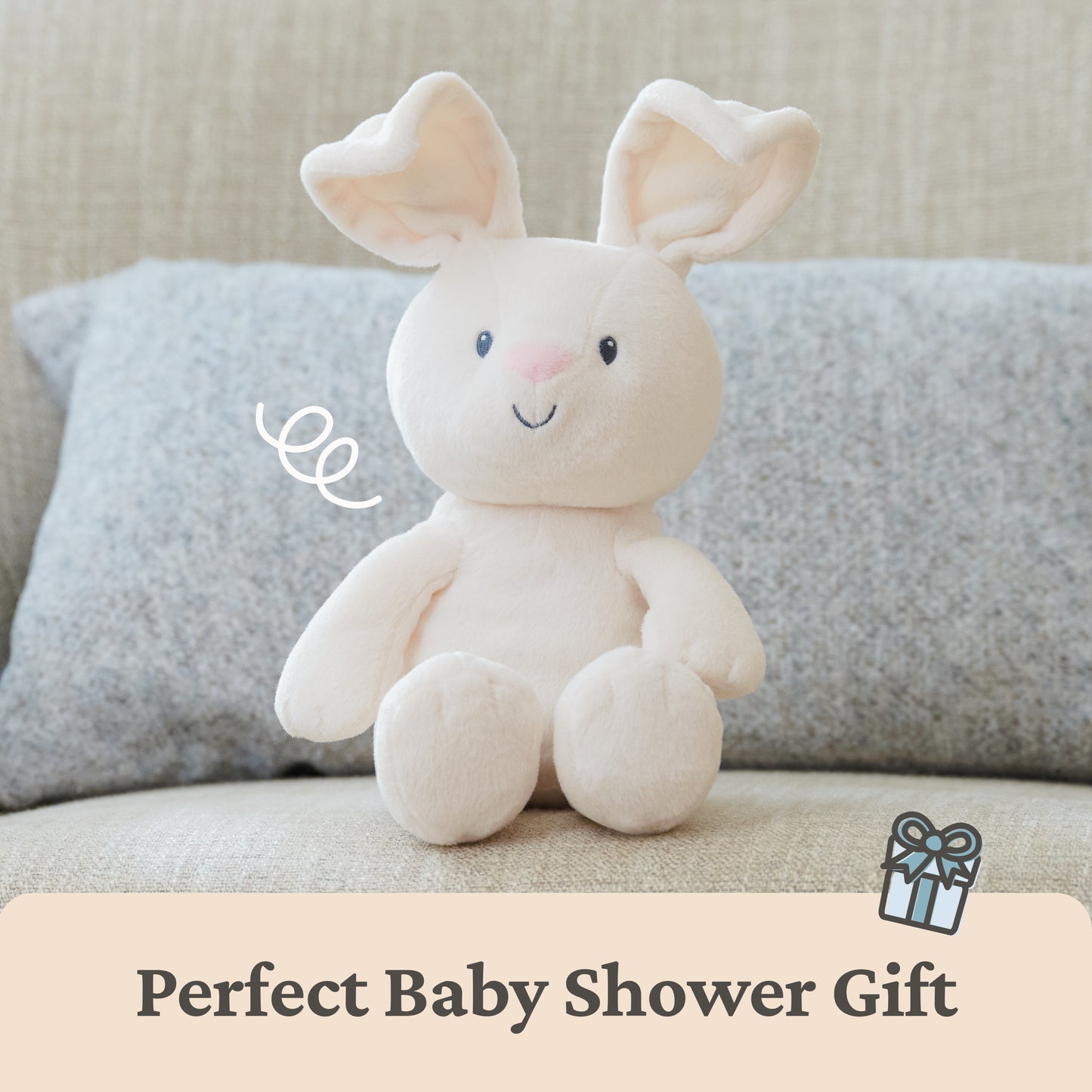 Peek-a-Boo Flora the Bunny, 7 in