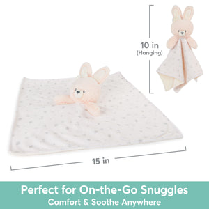 Sustainably Soft™ 100% Recycled Lovey: Roise™ Bunny, 10 in