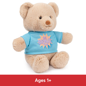 "Be Brave" Bear, Blue, 12 in