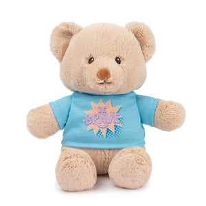 "Be Brave" Bear, Blue, 12 in