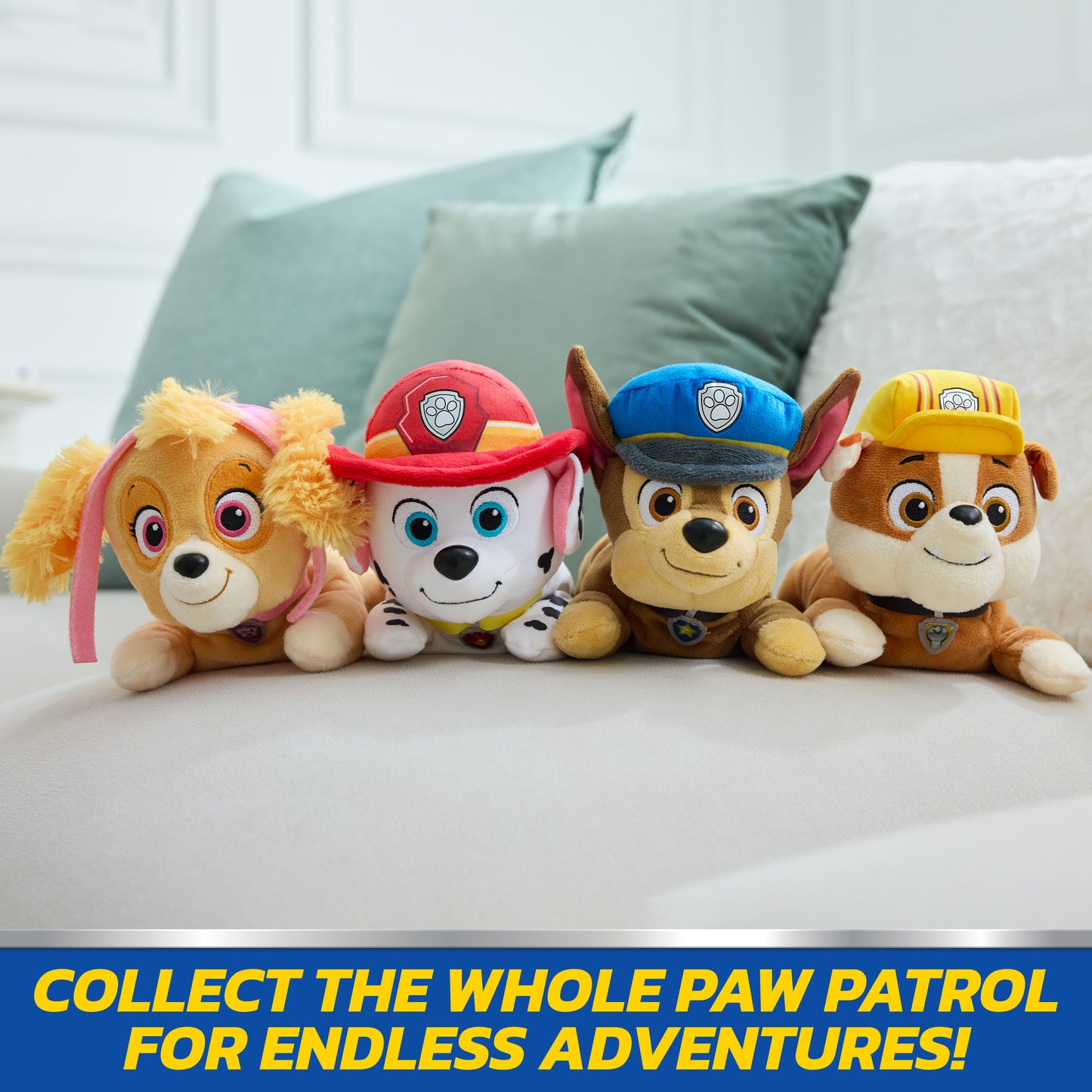 Rubble Lying Down Plush, 8 in